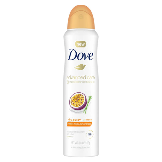 DOVE DEODORANT SPRAY Go Fresh Passion Fruit and Lemon Grass 6/150ML