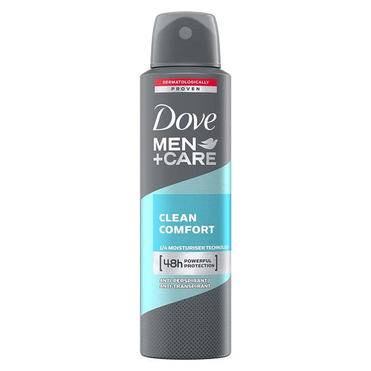 DOVE DEODORANT SPRAY MEN CLEAN COMFORT 6/250ml