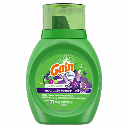 GAIN LIQUID DETERGENT MOONLIGHT BREEZE 6/25oz