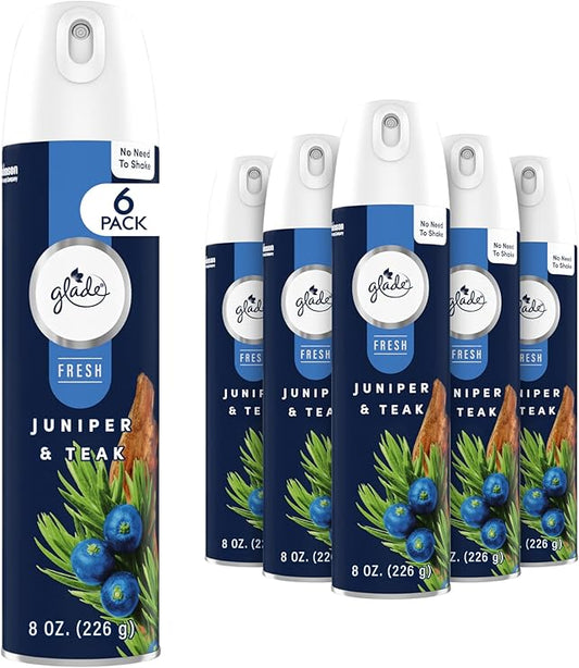 GLADE AIR FRESHENER FRESH JUNIPER & TEAK 6/8.3oz