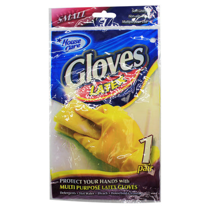 KITCHEN YELLOW GLOVES SMALL 12PK