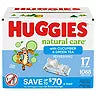 HUGGIES BABY WIPES NATURAL CARE CUCUMBER 17/64CT