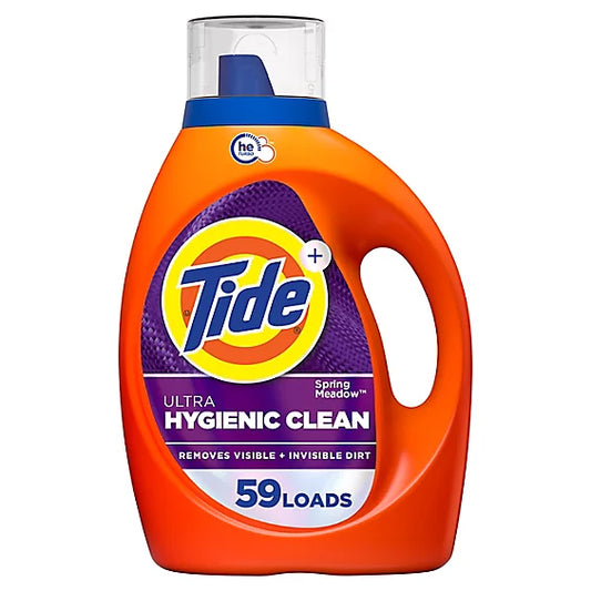 TIDE HYGIENIC CLEAN LIQUID LAUNDRY DETERGENT HEAVY DUTY ORIGINAL 4/84oz