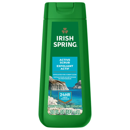 IRISH SPRING BODY WASH ACTIVE SCRUB 4/20oz
