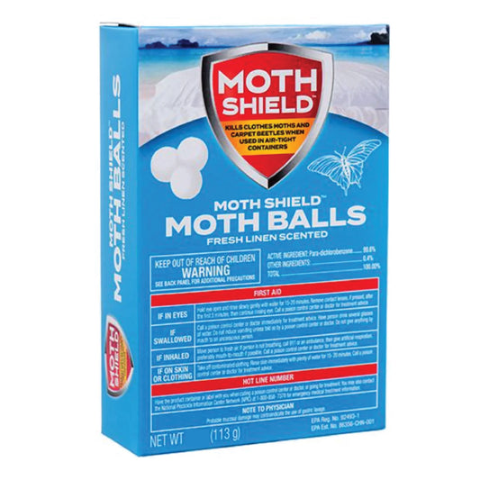 MOTHSHIELD MOTH BALLS FRESH LINEN 24/4oz