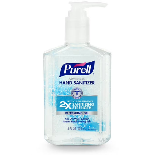PURELL ADVANCED HAND SANITIZER W-PUMP SOOTHING GEL 8oz