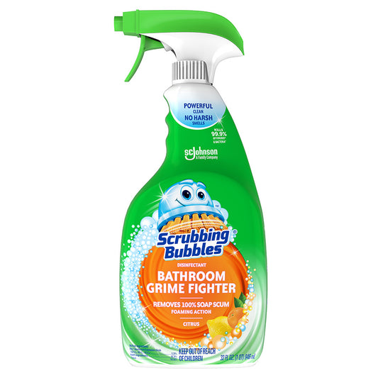 SCRUBBING BUBBLES DISINFECTANT BATHROOM GIRME FIGHTER W-TRIGGER CITRUS 32oz