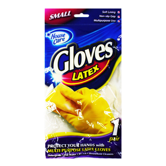 KITCHEN YELLOW GLOVES SMALL 12PK