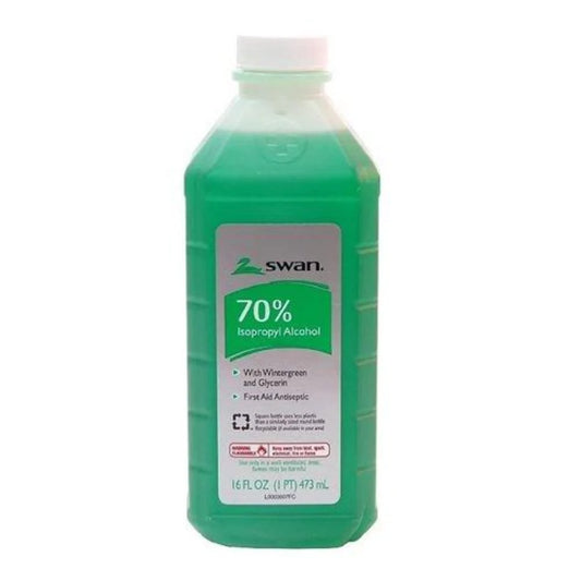 SWAN RUBBING ALCOHOL WINTERGREEN 70% 12/16oz