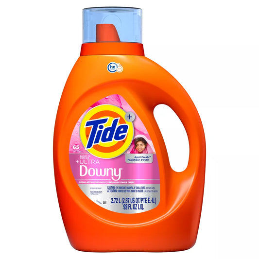 TIDE LIQUID DETERGENT DOWNY APRIL FRESH 4/92oz