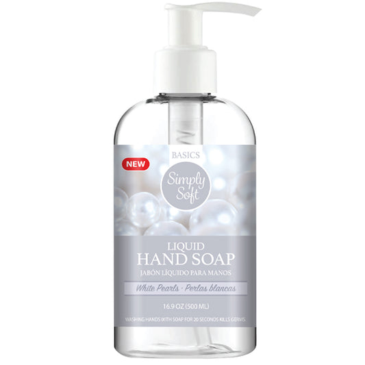 SIMPLY SOFT HAND WASH WHITE PEARLS 12/16.9oz
