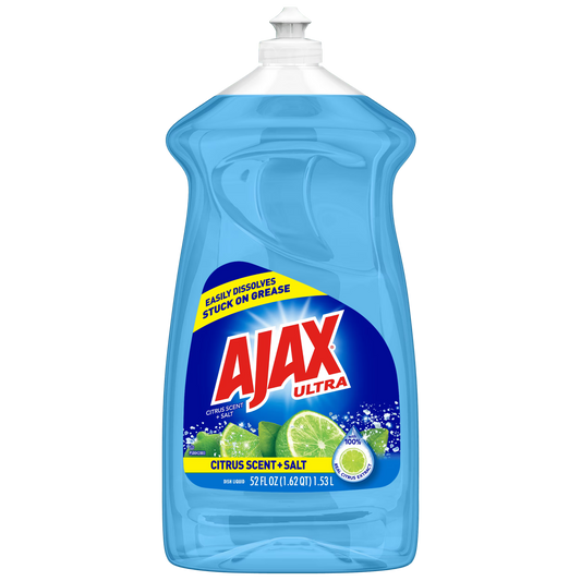 AJAX DISH WASH LIQUID SALT CITRUS 6/52oz