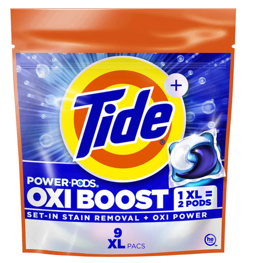 TIDE PODS OXI BOOST XL 9CT