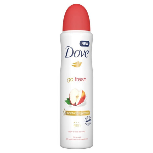 DOVE DEODORANT SPRAY APPLE AND WHITE TEA 6/150ML