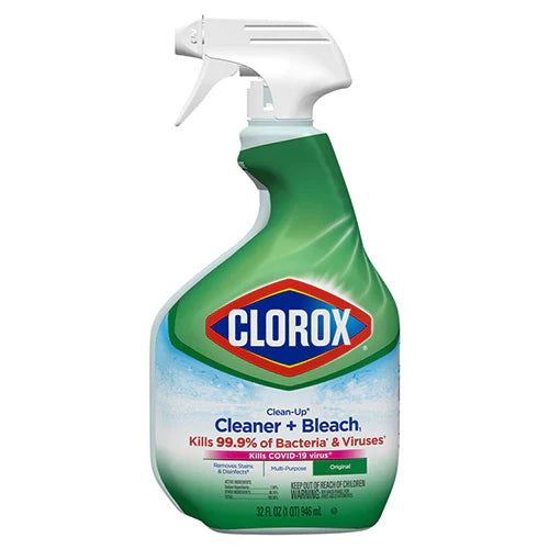CLOROX CLEAN-UP GREEN BLEACH SPRAY ORIGINAL 12/32oz