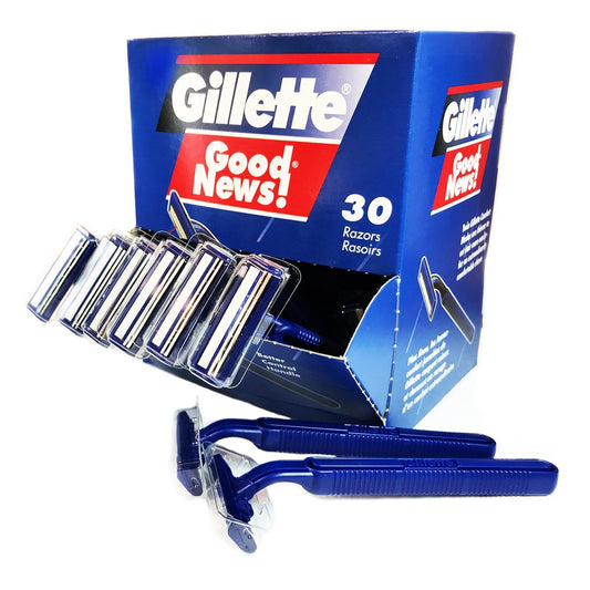 GILLETTE GOOD NEWS RAZORS TWIN COMFORT BLADES 30PK
