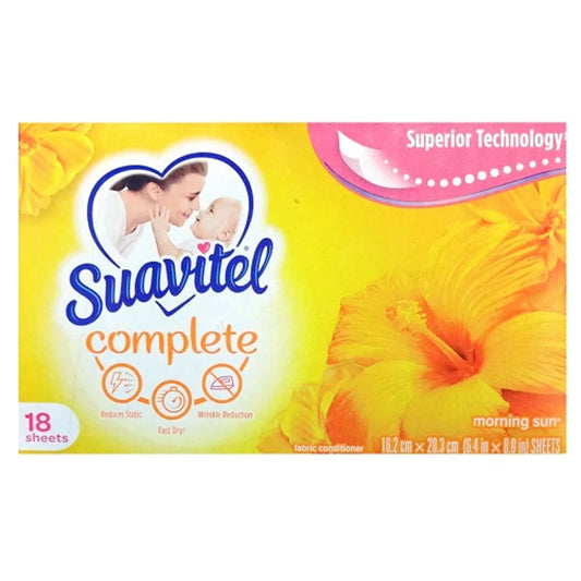 SUAVITEL DRY SHEETS MORNING SUN 15/18CT